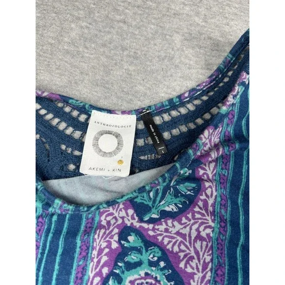 ANTHROPOLOGIE Akemi‎ + Kin Epoca Lace Crochet Back Floral Tank Top Size Small - Picture 8 of 8